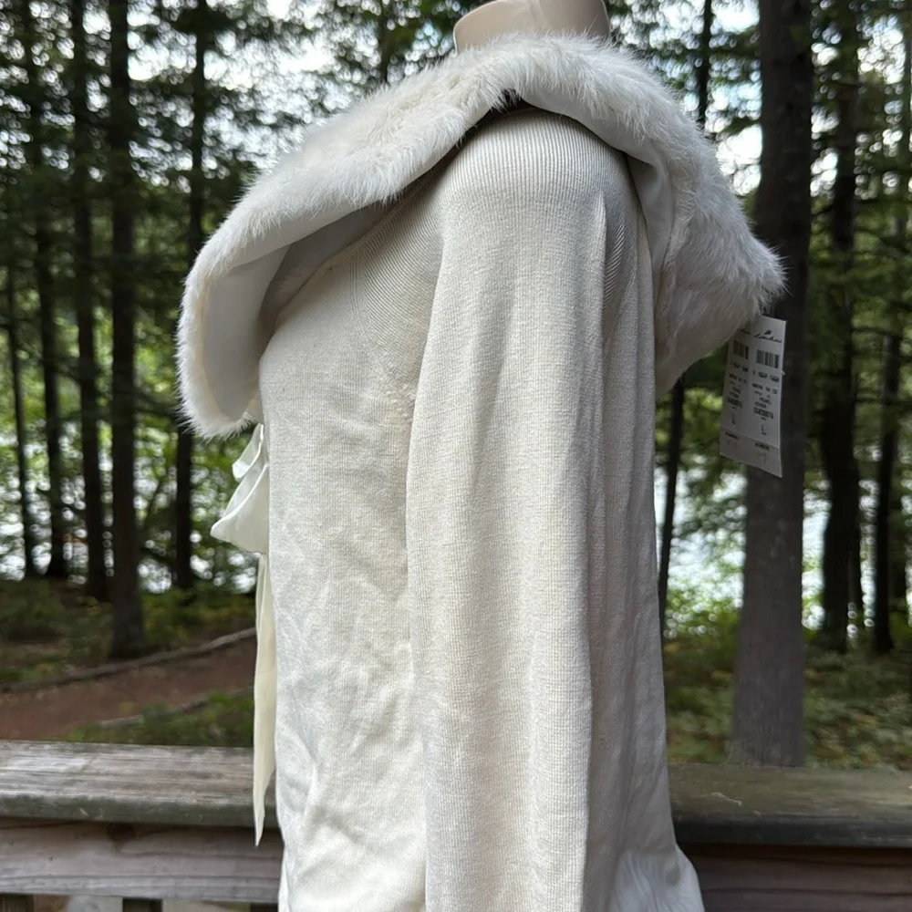 Lillie Rubin Silk Rabbit Fur Sweater NWT
